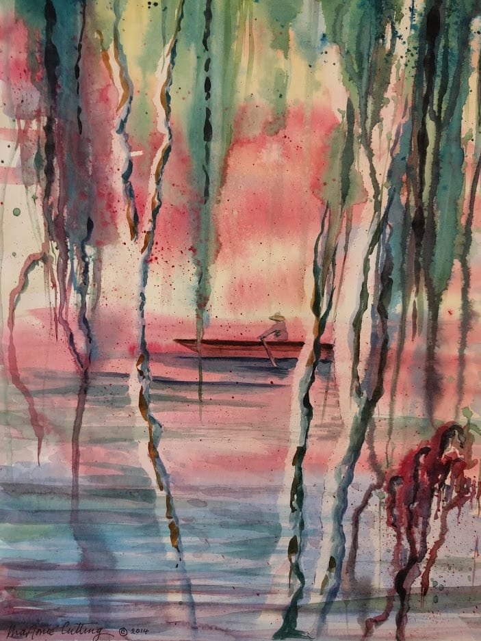 Backwater. by Marjorie  Cutting  Image: Backwater