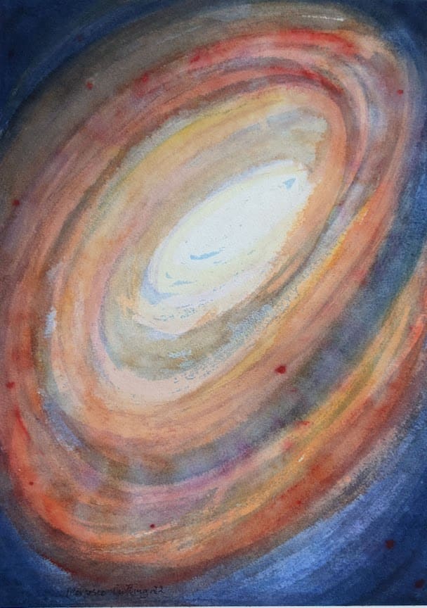 Cosmic Spiral by Marjorie  Cutting 