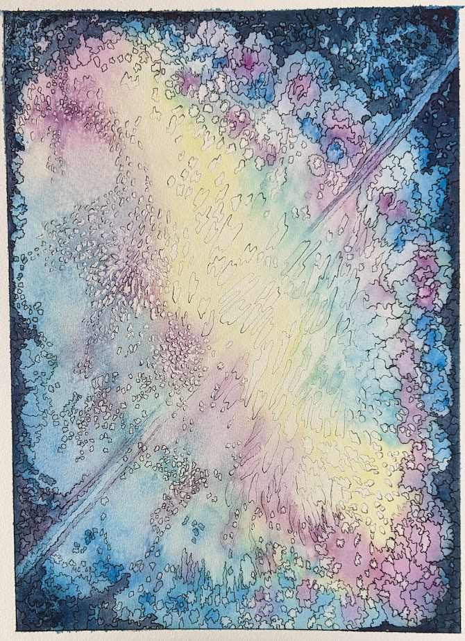 Cosmic Stardust by Marjorie  Cutting 