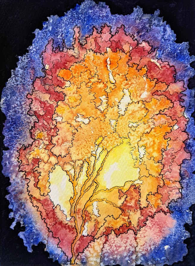 Blossoming Thoughts by Marjorie  Cutting 