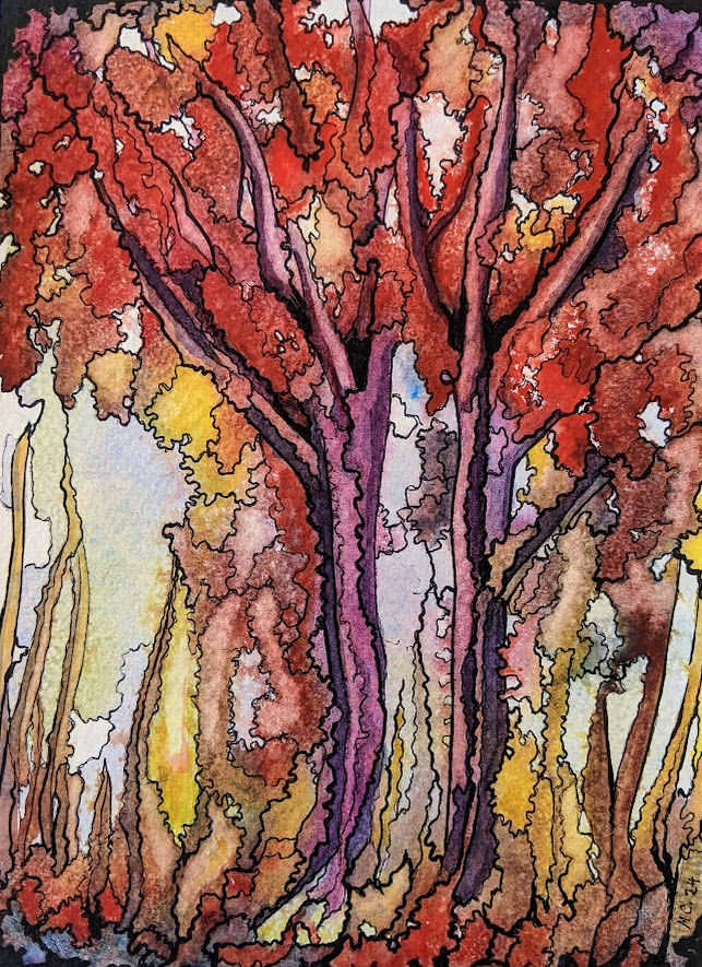 On Fire by Marjorie  Cutting 