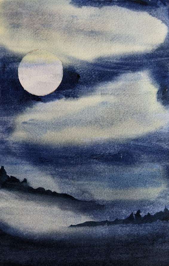 Stormy Moon by Marjorie  Cutting 