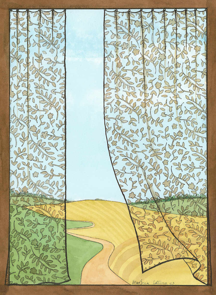 Four Windows: Summer Breeze by Marjorie  Cutting, Image 1.