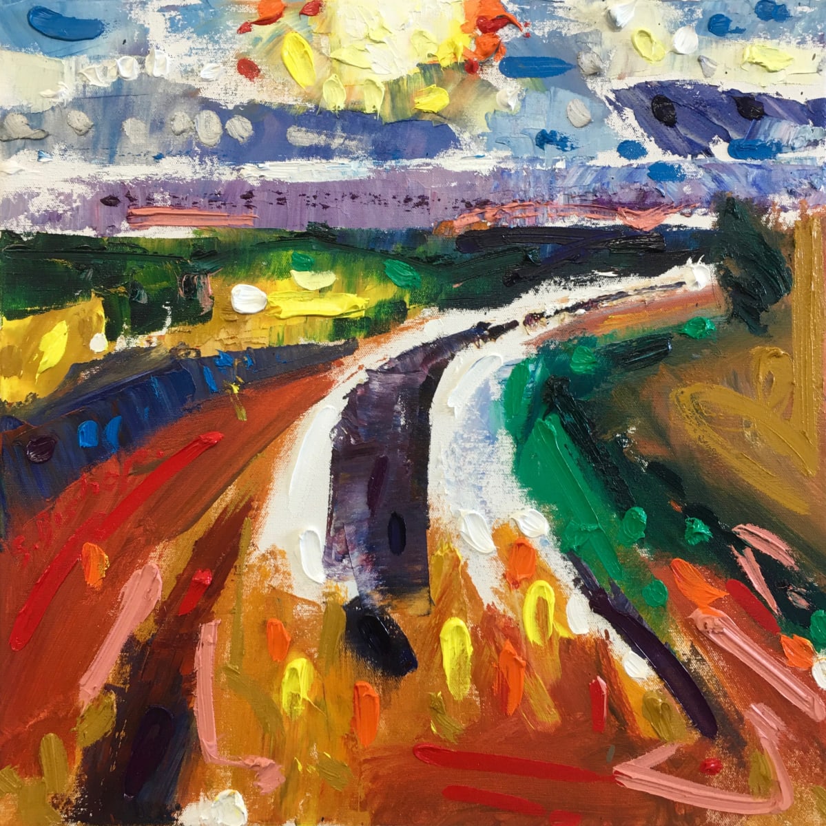 1. Chalk Path - Purbeck (Sketch) by Stephen Bishop, Image 1.