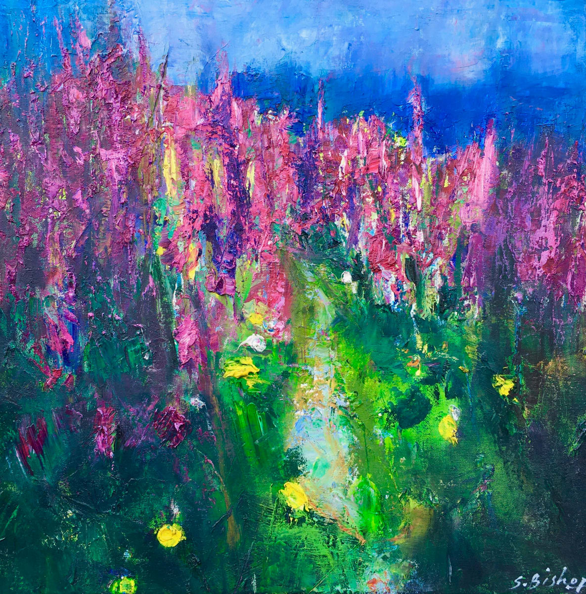 Foxgloves III by Stephen Bishop, Image 1.