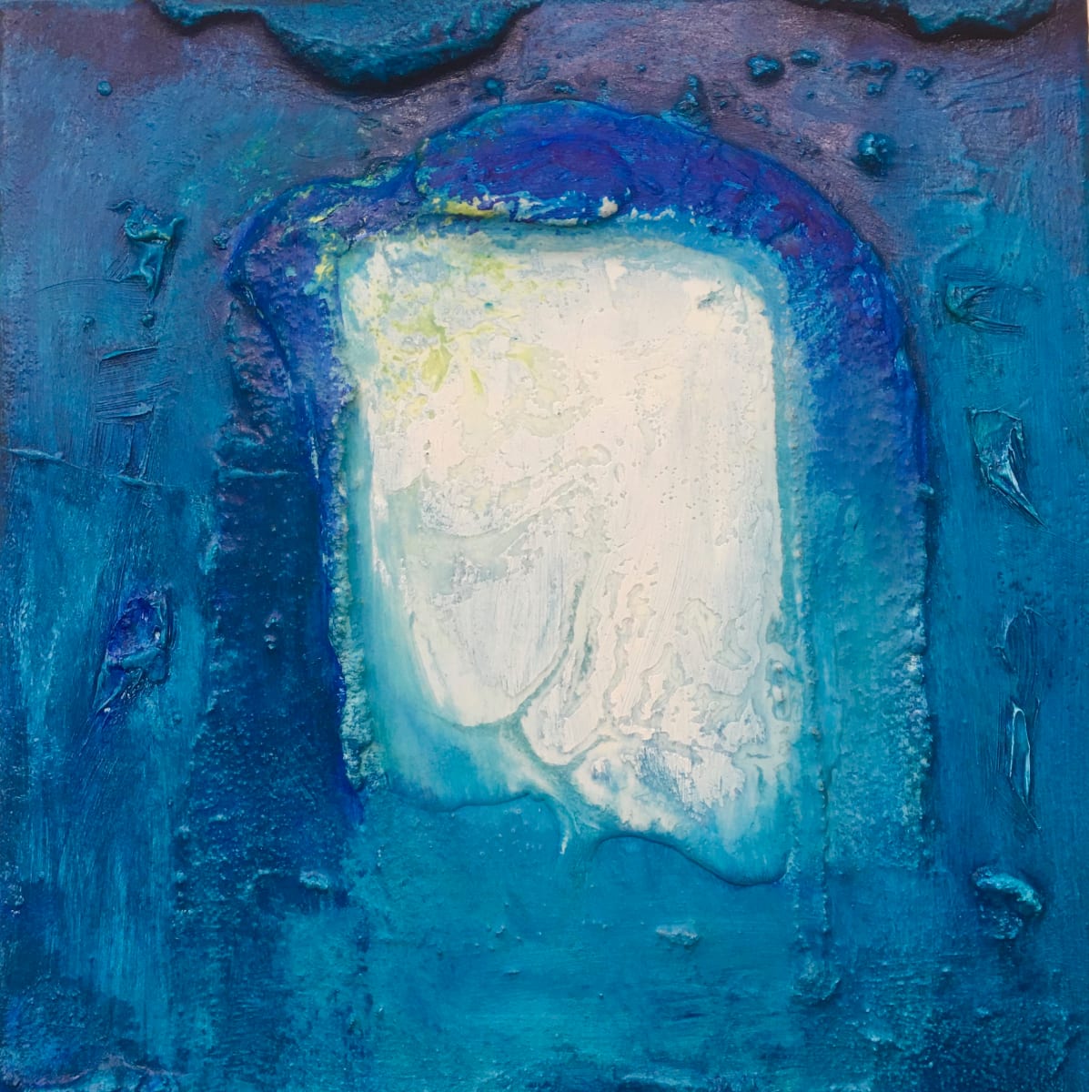 Transfiguration White on Blue - Framed by Stephen Bishop, Image 4.
