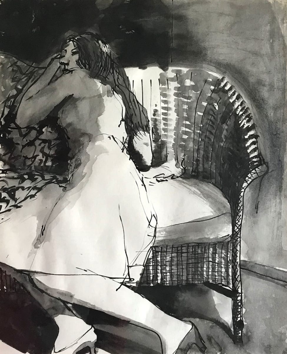 Woman on Chair by Elmer Bischoff, Image 4.