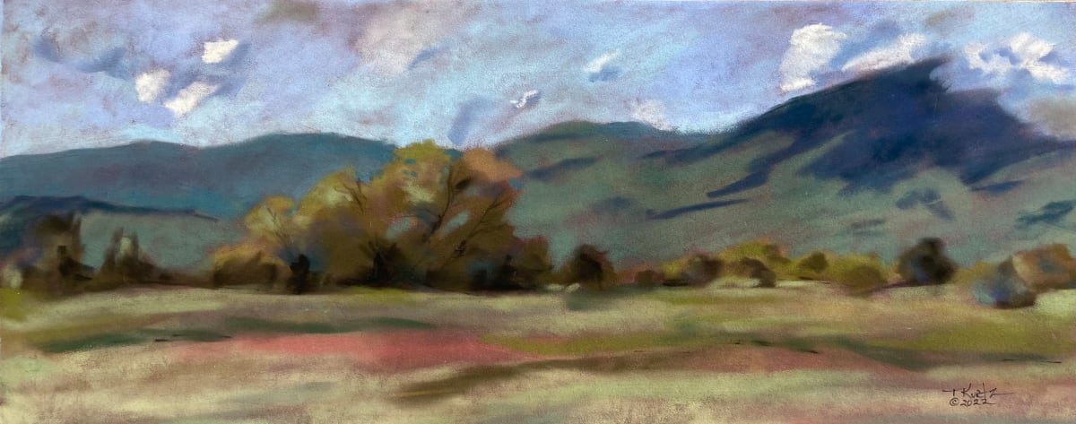 Study in Hillside Colors original pastel by T Kurtz 
