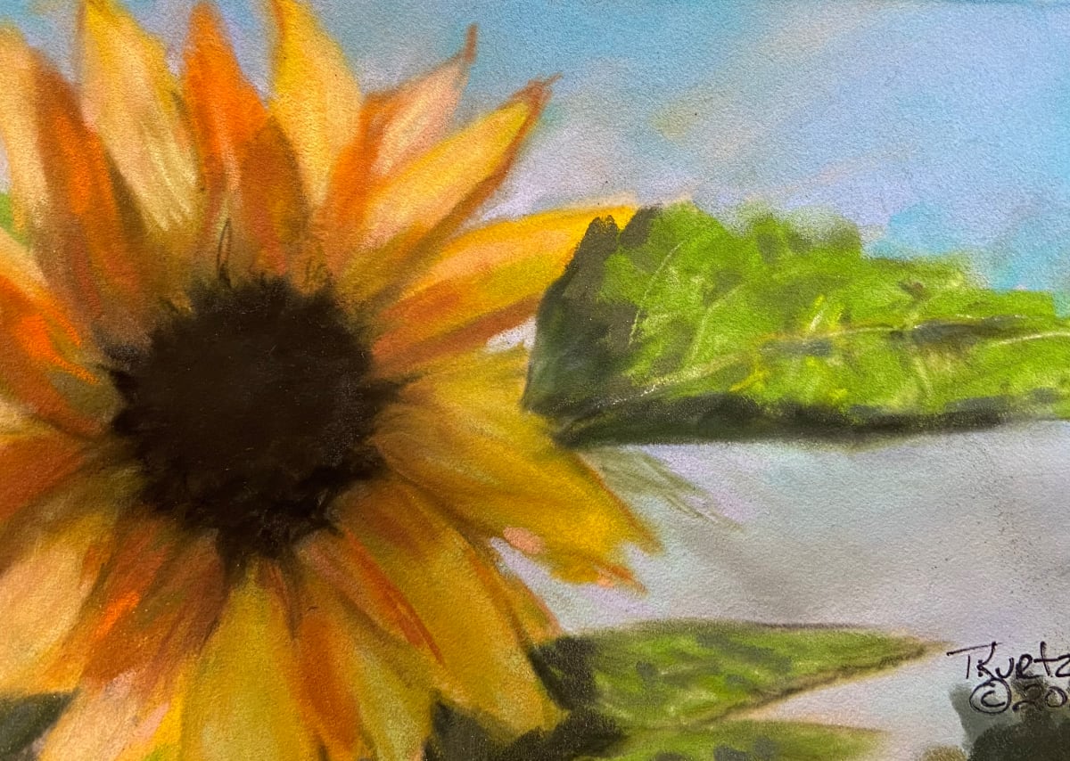 Sunny Smiles Original Pastel by T Kurtz 