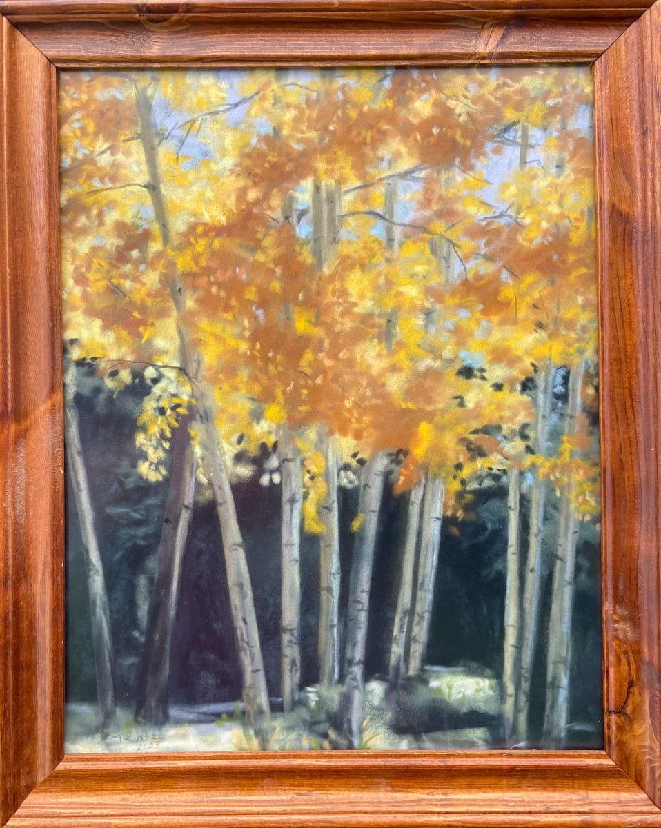 Hidden Gold original pastel by T Kurtz 