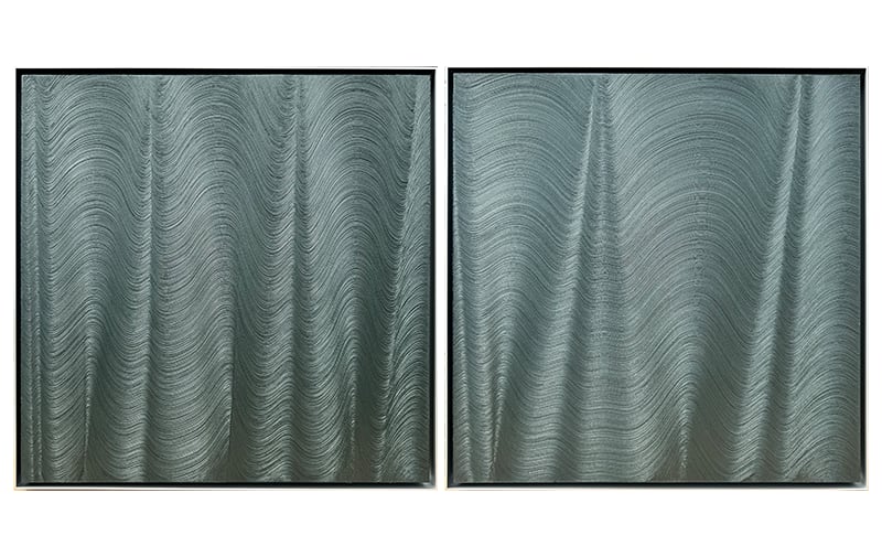 " Opticals " by Silver Lining Fine Arts/Hamilton Aguiar  Image: Framed with studio 1/8" floating brushed aluminum frame