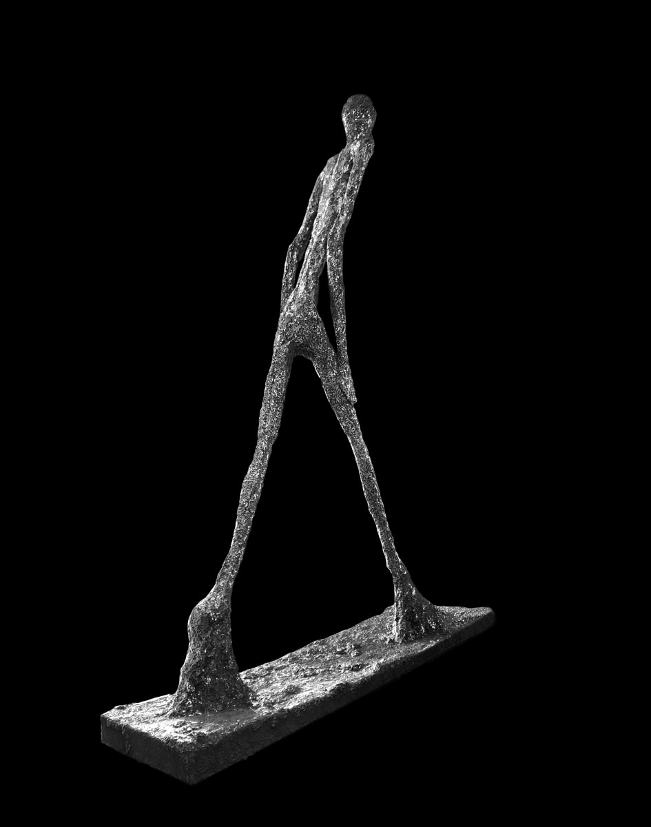 "  Walking Man " After Giacometti by Silver Lining Fine Arts/Hamilton Aguiar, Image 3.