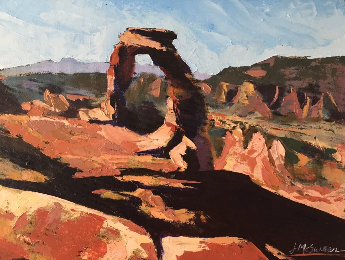 Morning at Delicate Arch by Judy McSween, Image 1.