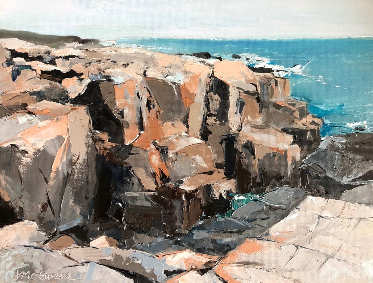 Schoodic Point Rocks Acadia NP by Judy McSween 