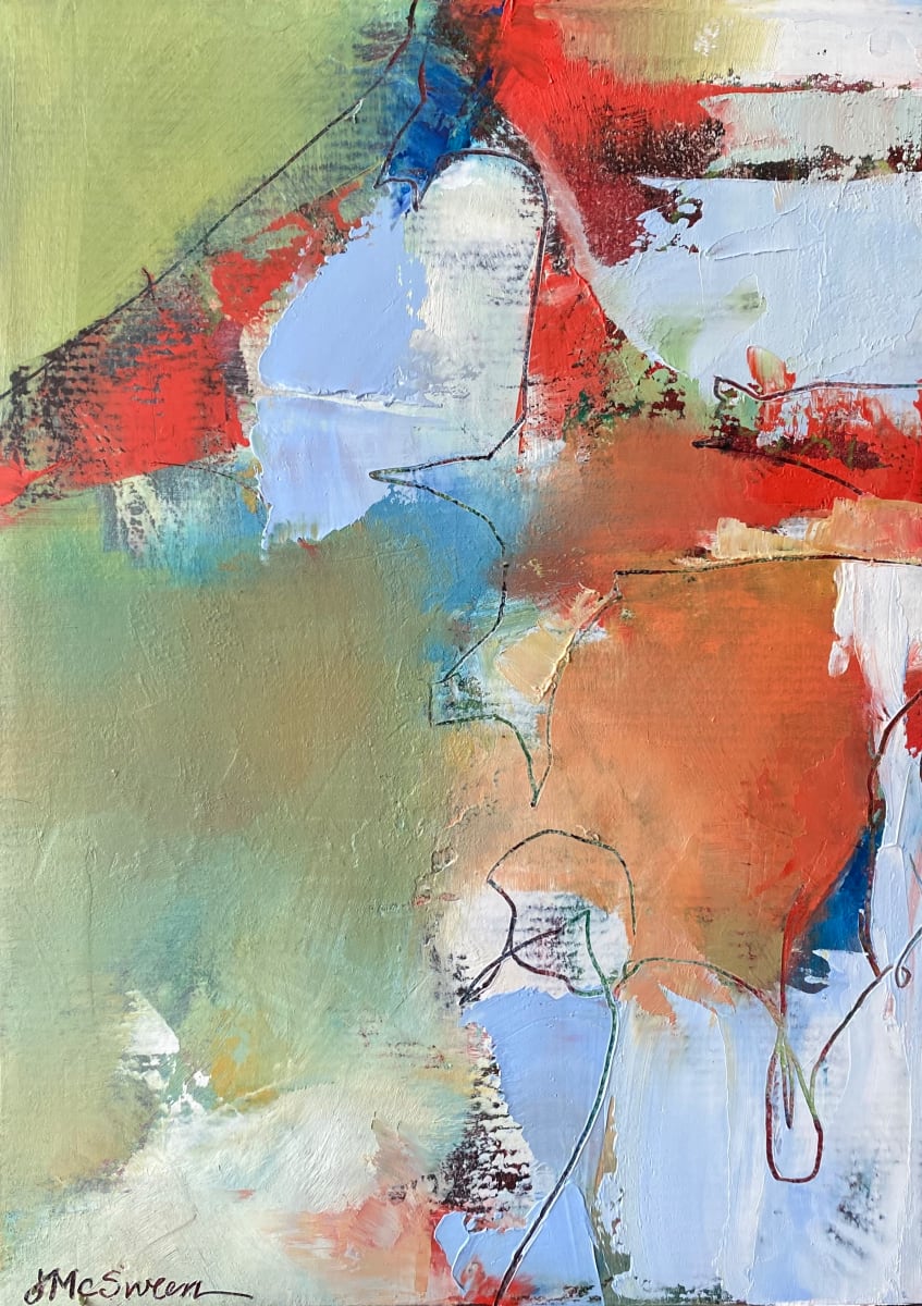 Walk With Me Through The Park (Study for Lost and Found) by Judy McSween 