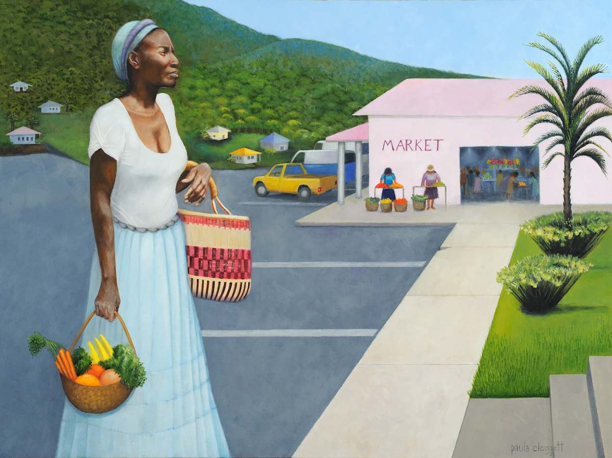 Market Day by Paula Cleggett 