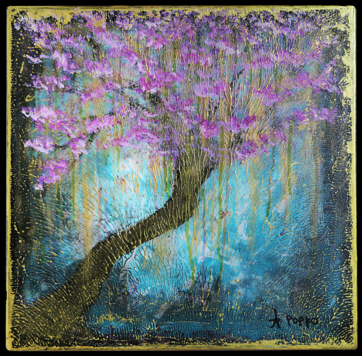 Pink Wishing Tree by April Popko 