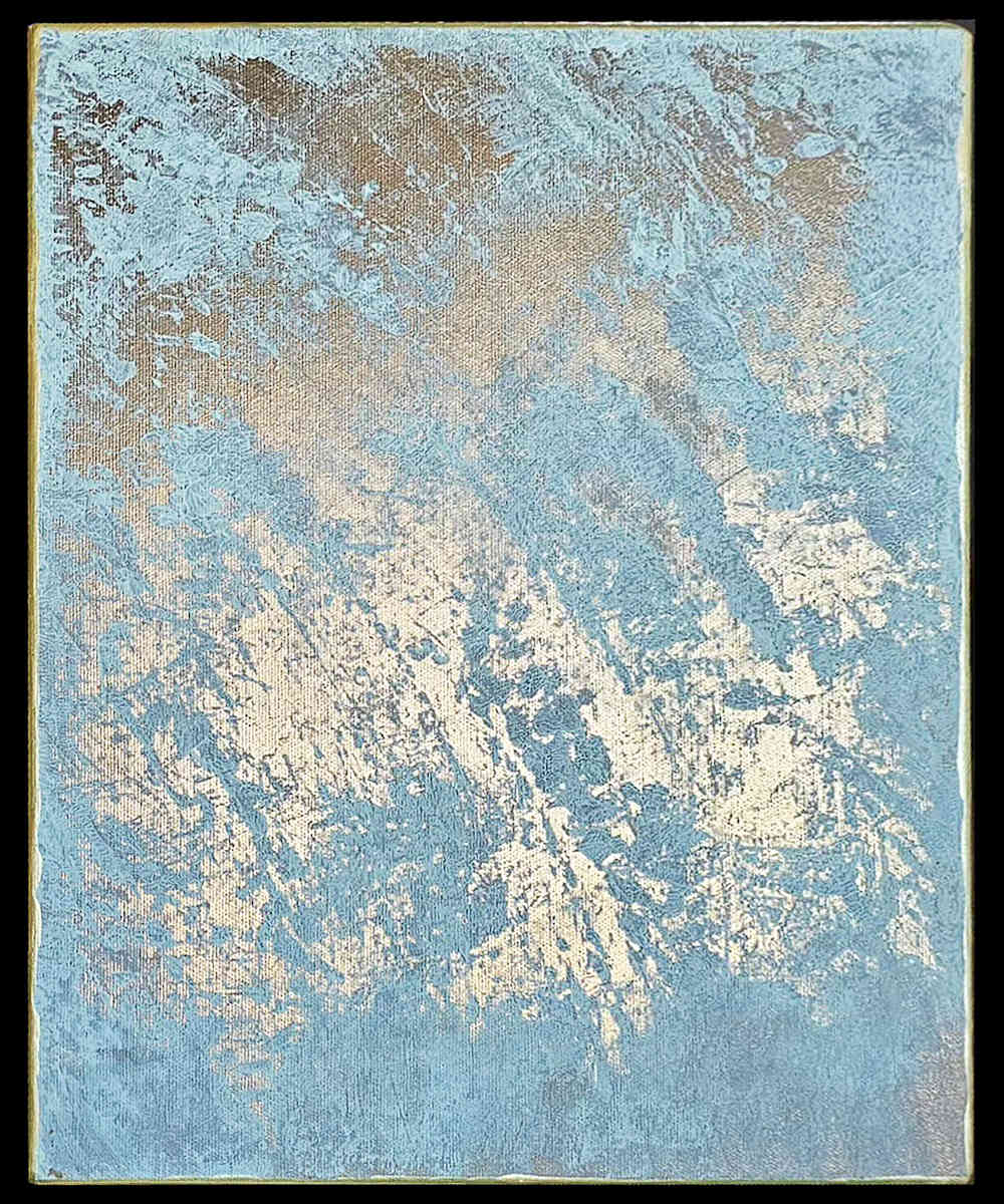 White Gold Abstraction 2 by April Popko 