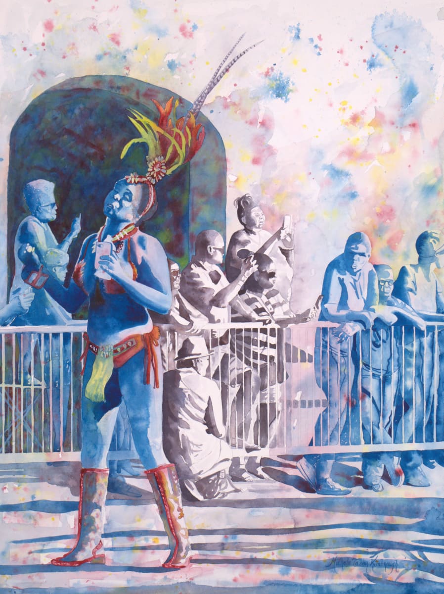 23. Crucian Carnival Series XXIII by Michele Tabor Kimbrough  Image: Blue People
