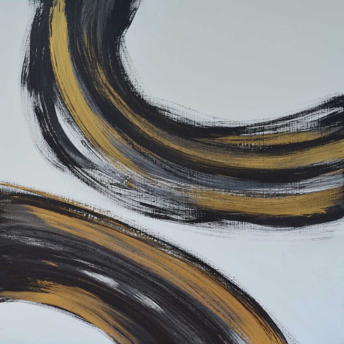 Black & Gold Abstract 3 by Michele Tabor Kimbrough 