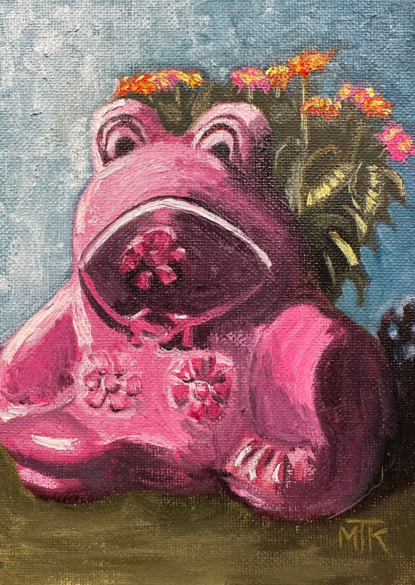 Potted Frog by Michele Tabor Kimbrough 
