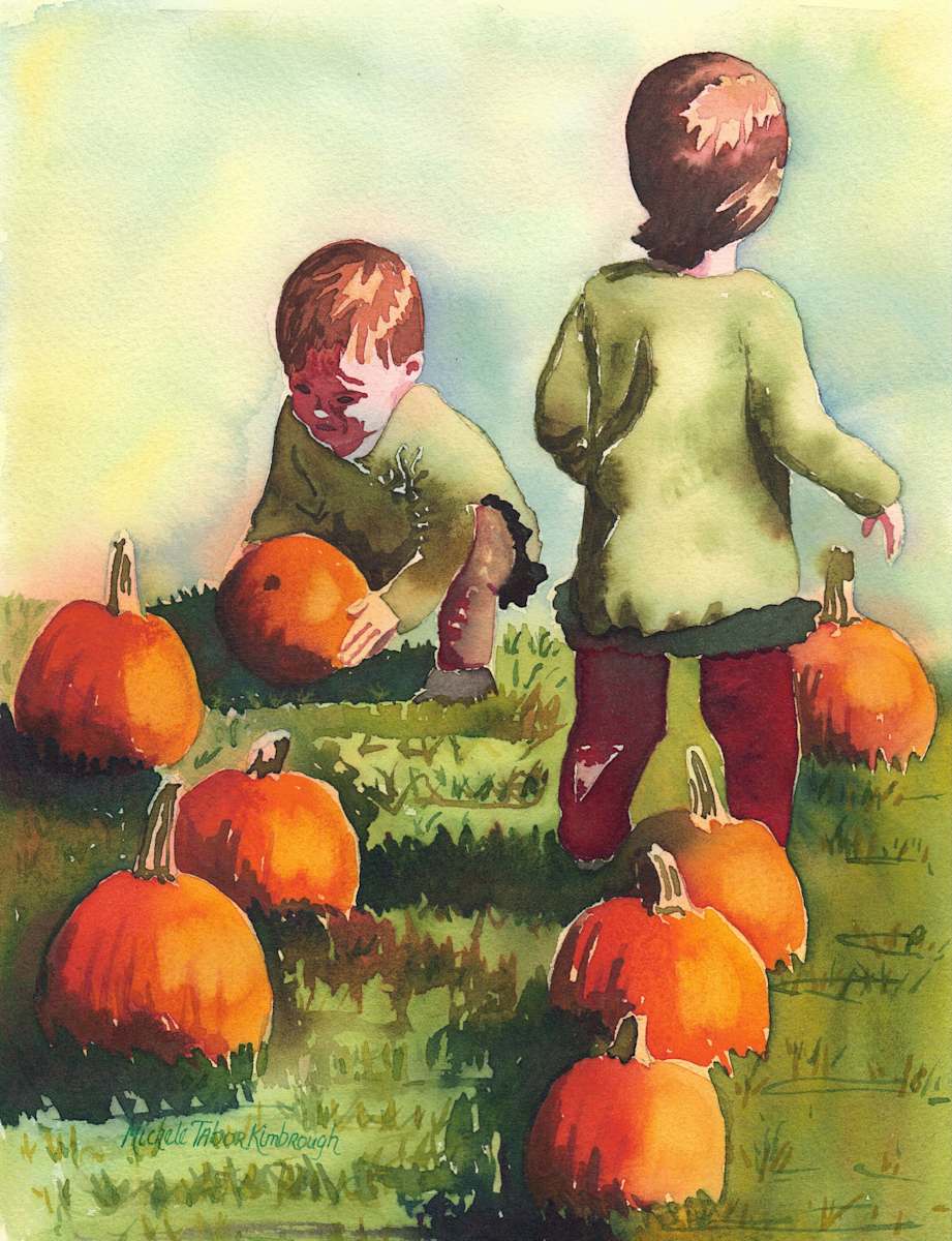 The Pumpkin Twins by Michele Tabor Kimbrough 