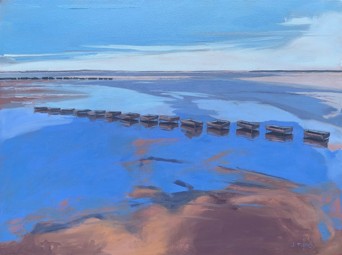 Oyster Beds at Low Tide by Rufo Art 