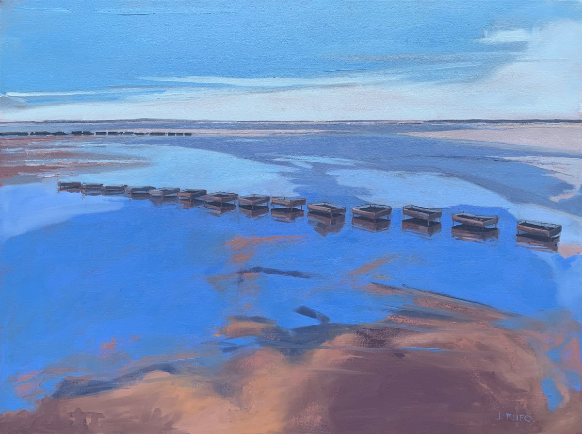 Oyster Beds at Low Tide by Rufo Art, Image 1.