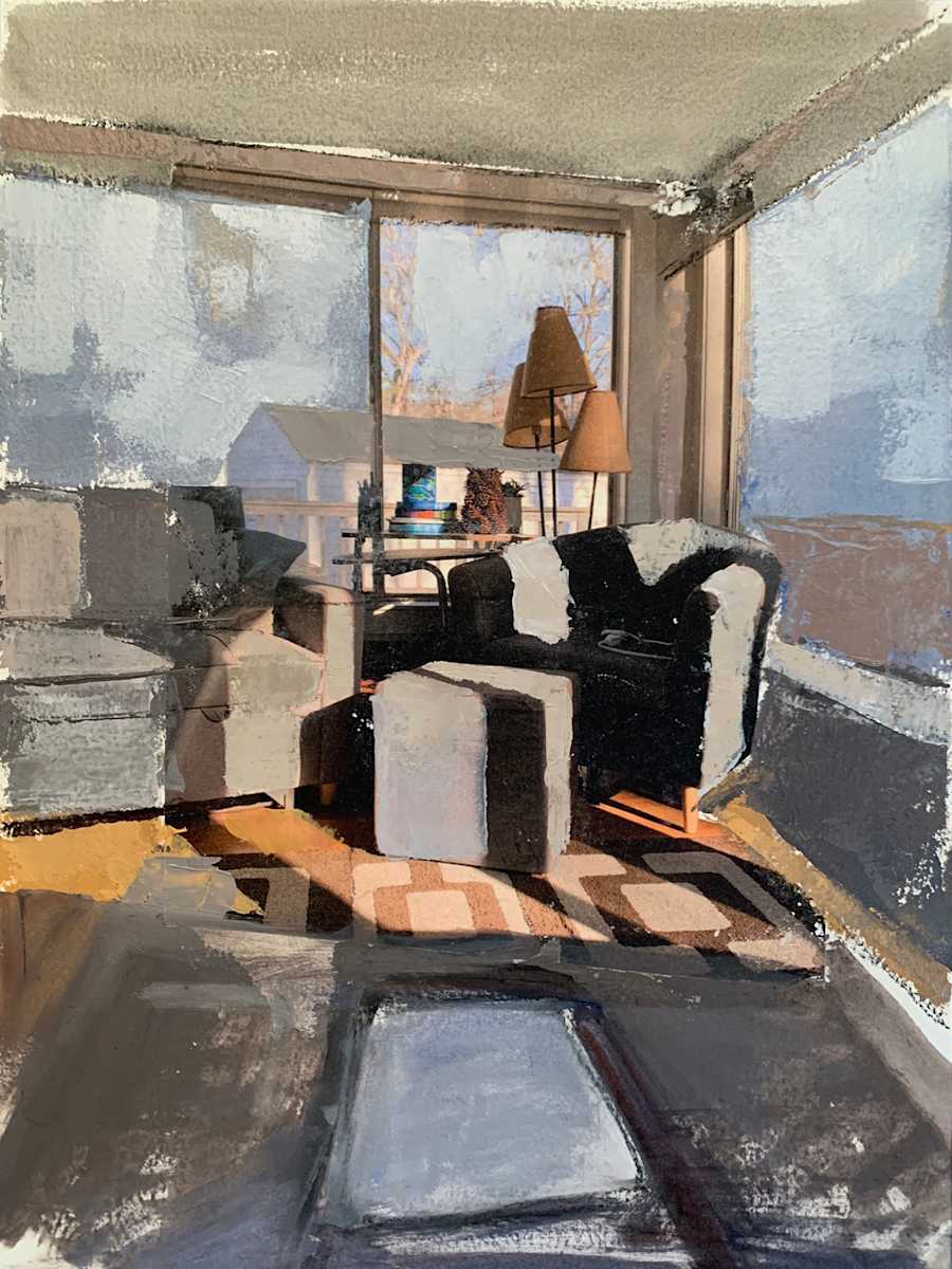 Sitting Mirror by Rufo Art, Image 1.