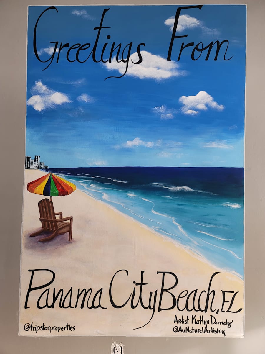 Panama city beach mural by Katlyn Dorriety 