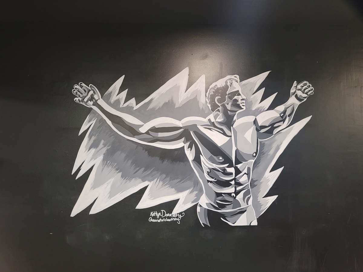 Arnold Schwarzenegger Mural by Katlyn Dorriety 