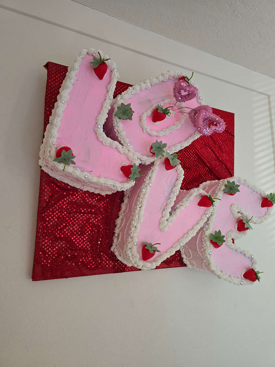 Love Cake Canvas by Katlyn Dorriety 