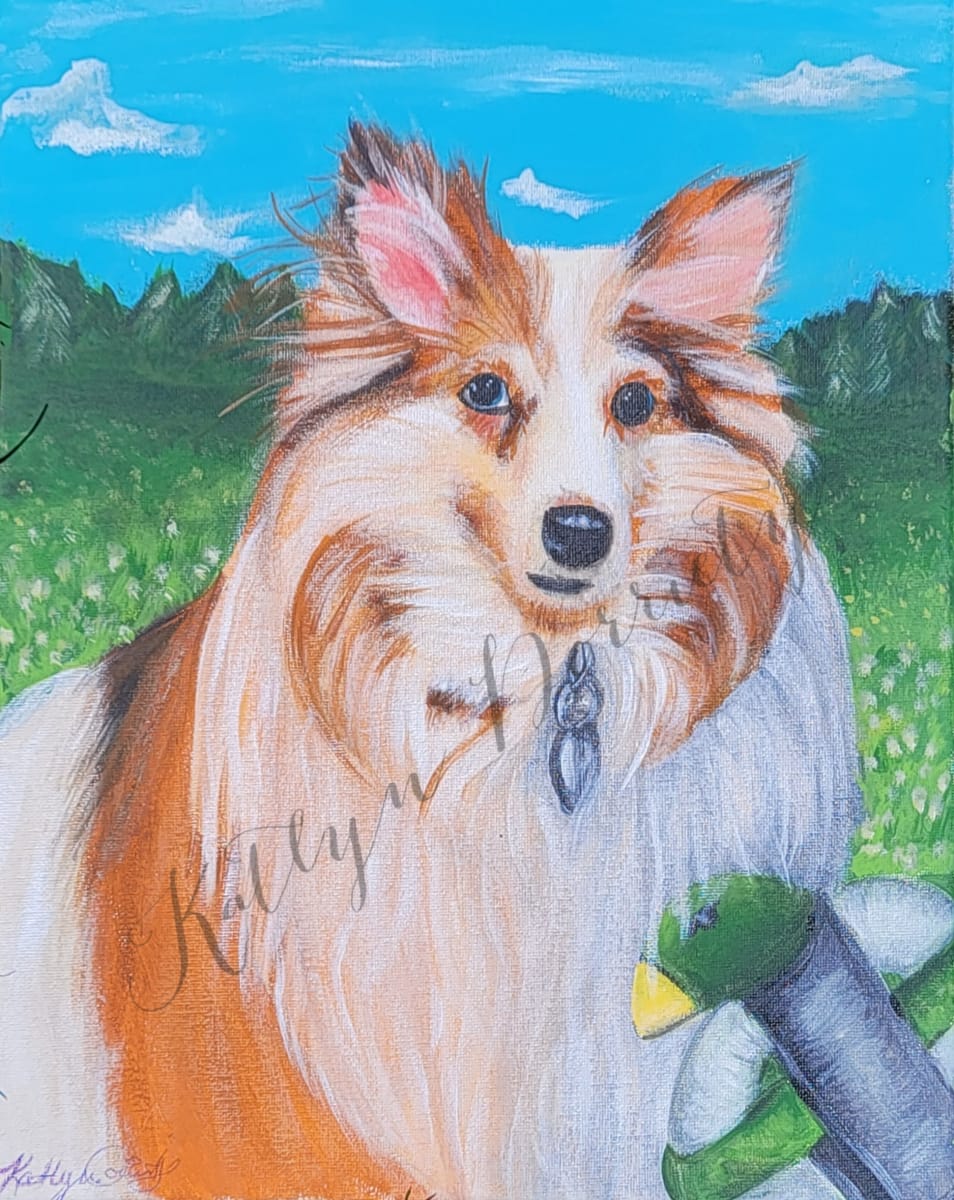 Brody Pet Portrait by Katlyn Dorriety  