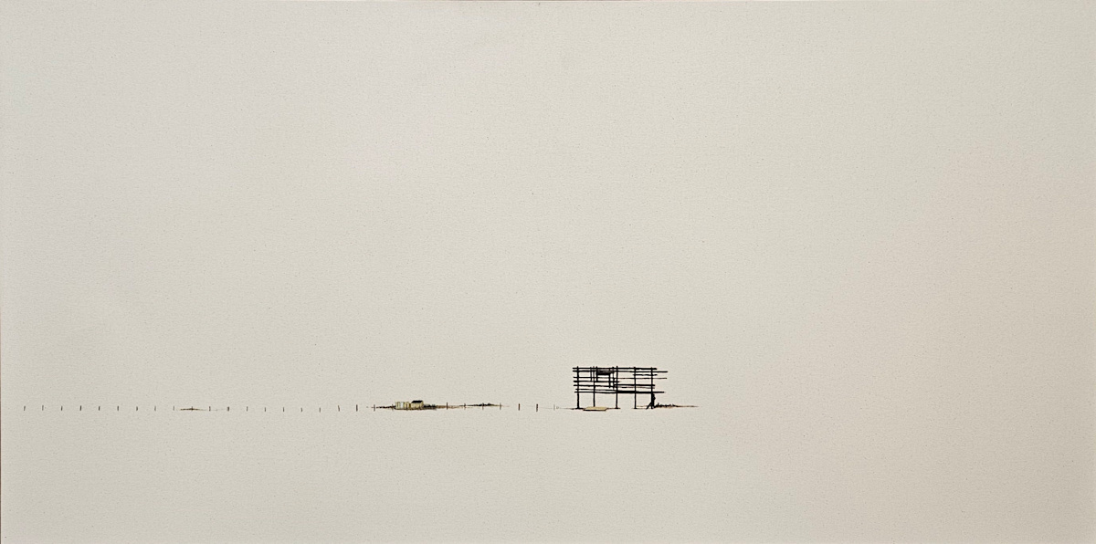 Texas Wind Damaged Billboard from Highpoints on the High Plains series by Patrick Kikut 
