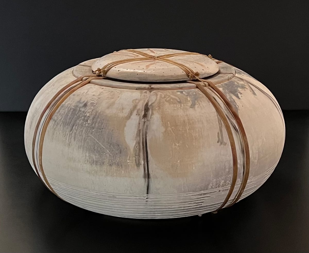 Bound Lidded Pot by Gloria Graham 