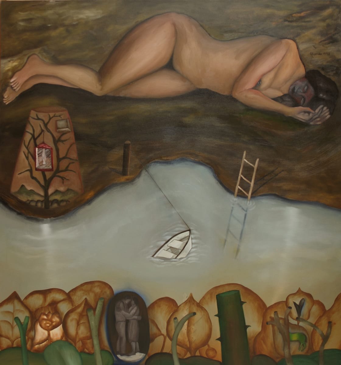 Mujer Dormida y Rio Grande by Arturo Elizondo 