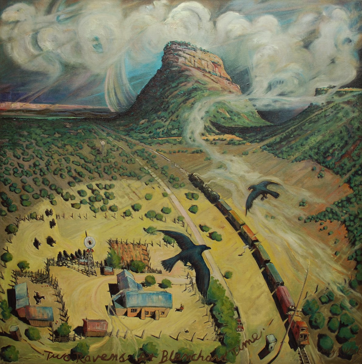 Two Ravens Over Blanchard by Jerry West 