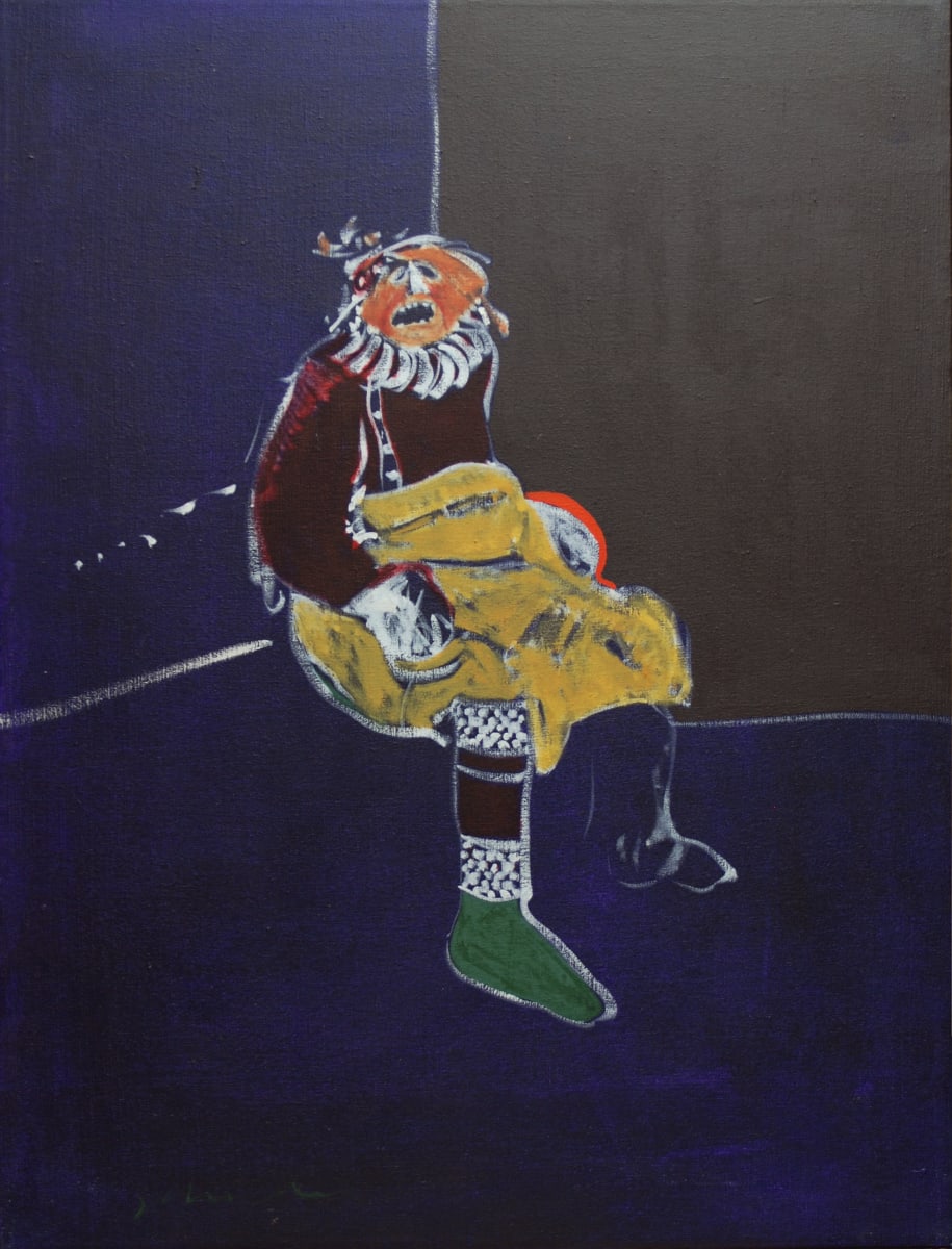 Indian in a Corner by Fritz Scholder 