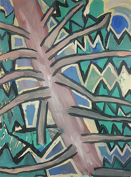 Fallen Tree by Sheila Miles 