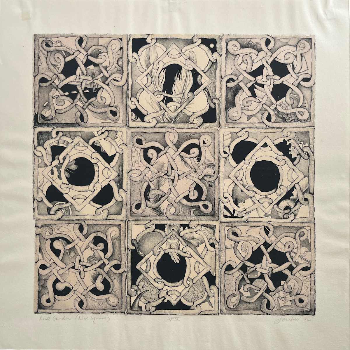 Knot Garden (Nine Square) by Janet Maher 