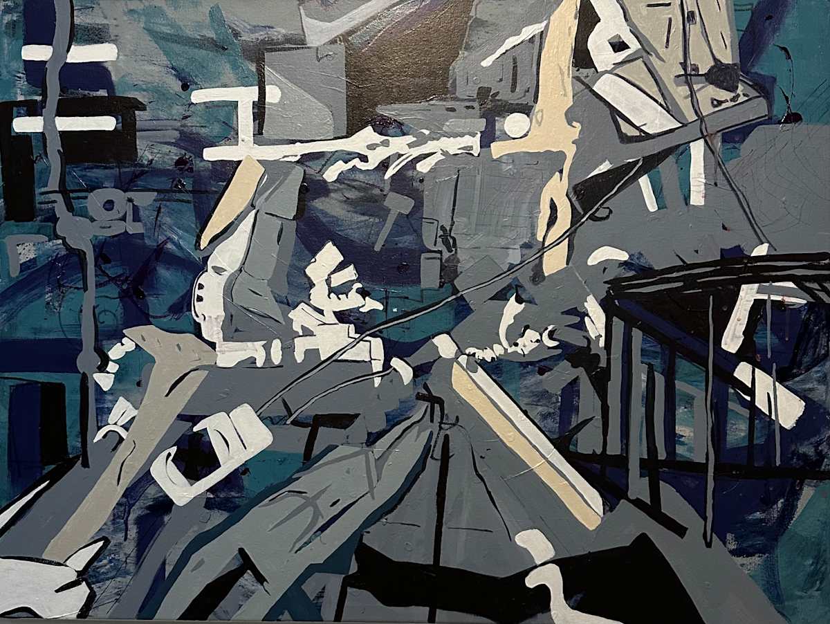 Scatter #2 (dark blue) by Temme Barkin-Leeds, Image 1.