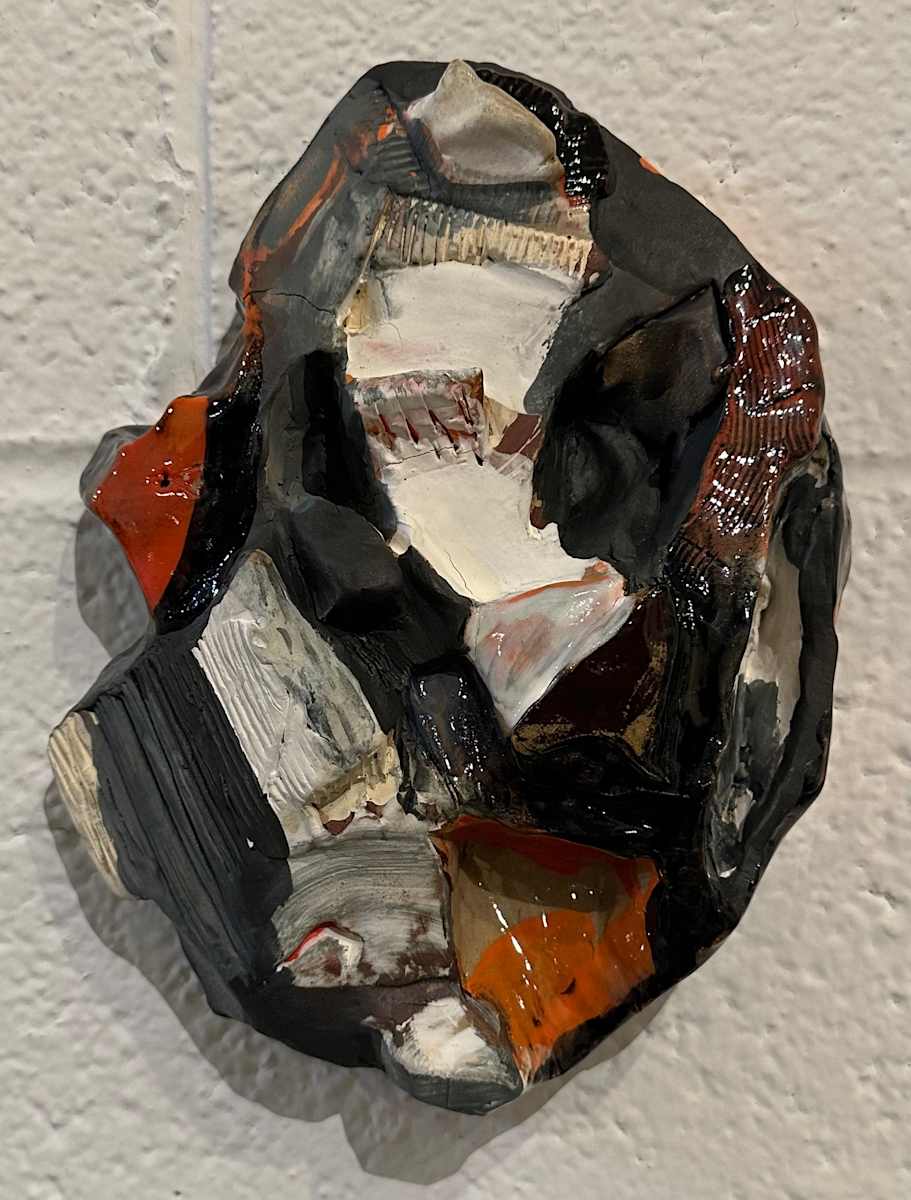 Selfie at 80 #2 (clay version) by Temme Barkin-Leeds 