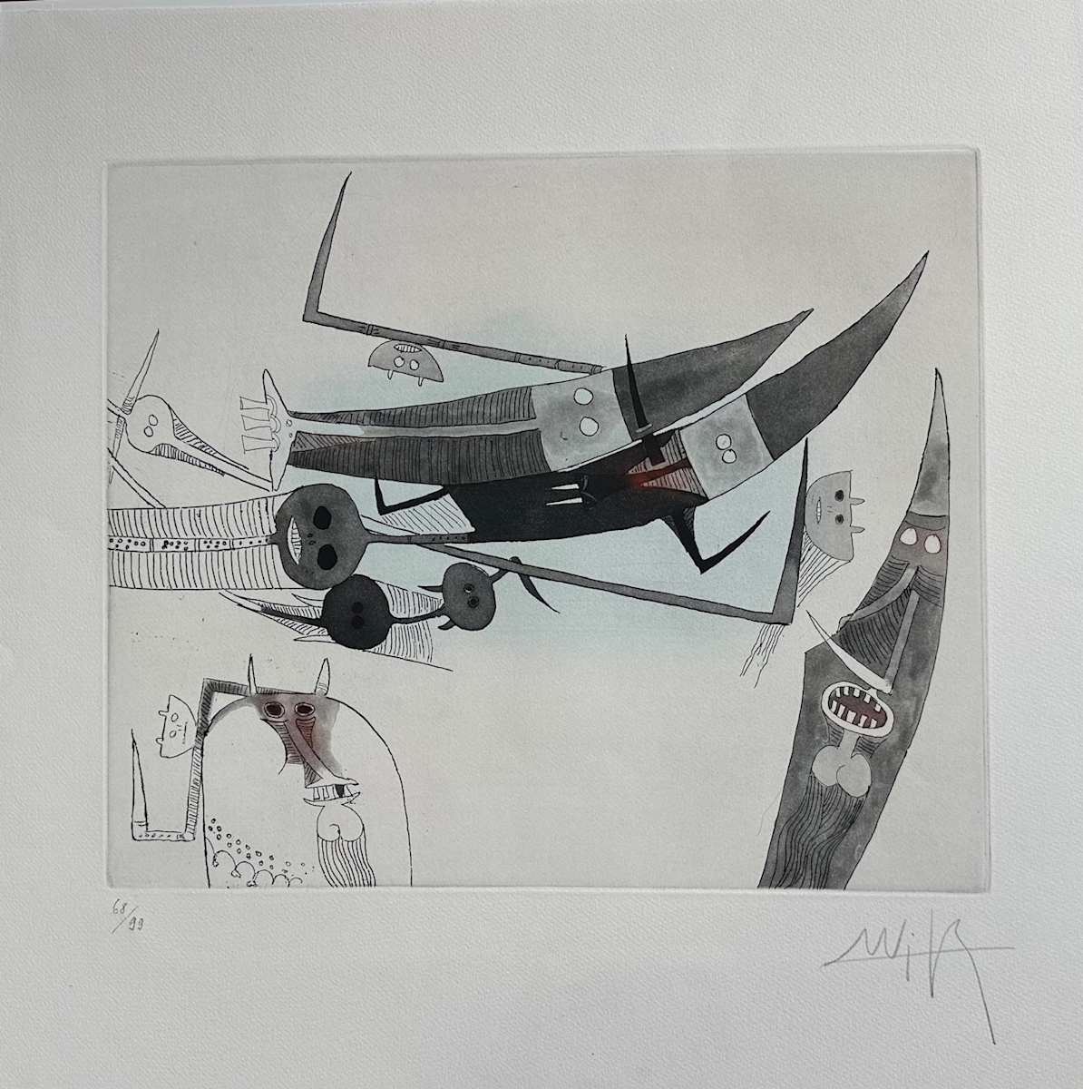 Untitled (7902 tonneau-Ryckelynck) by Wifredo Lam, Image 4.