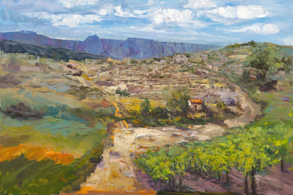 "Le paysage de Cebazan" by Betty Huang, Image 1.