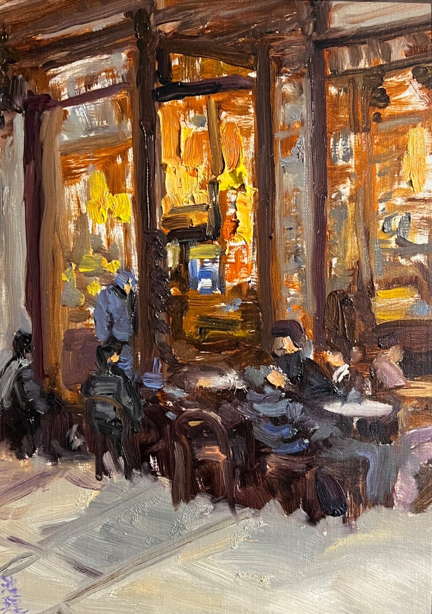 Caffe and Conversation - Study by Betty Huang 