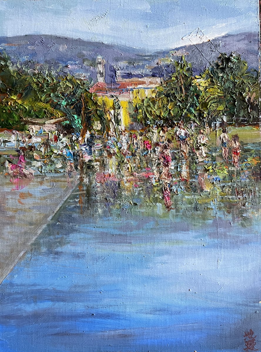 Water Play at Nice - Study by Betty Huang, Image 1.
