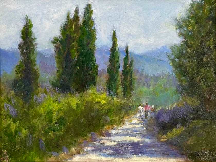 Sunlit Path in Umbria by Betty Huang, Image 4.