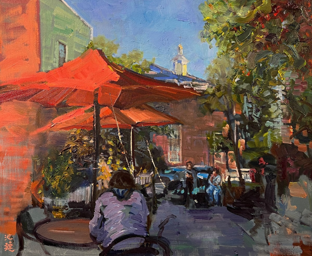 Tranquil Courtyard by Betty Huang 