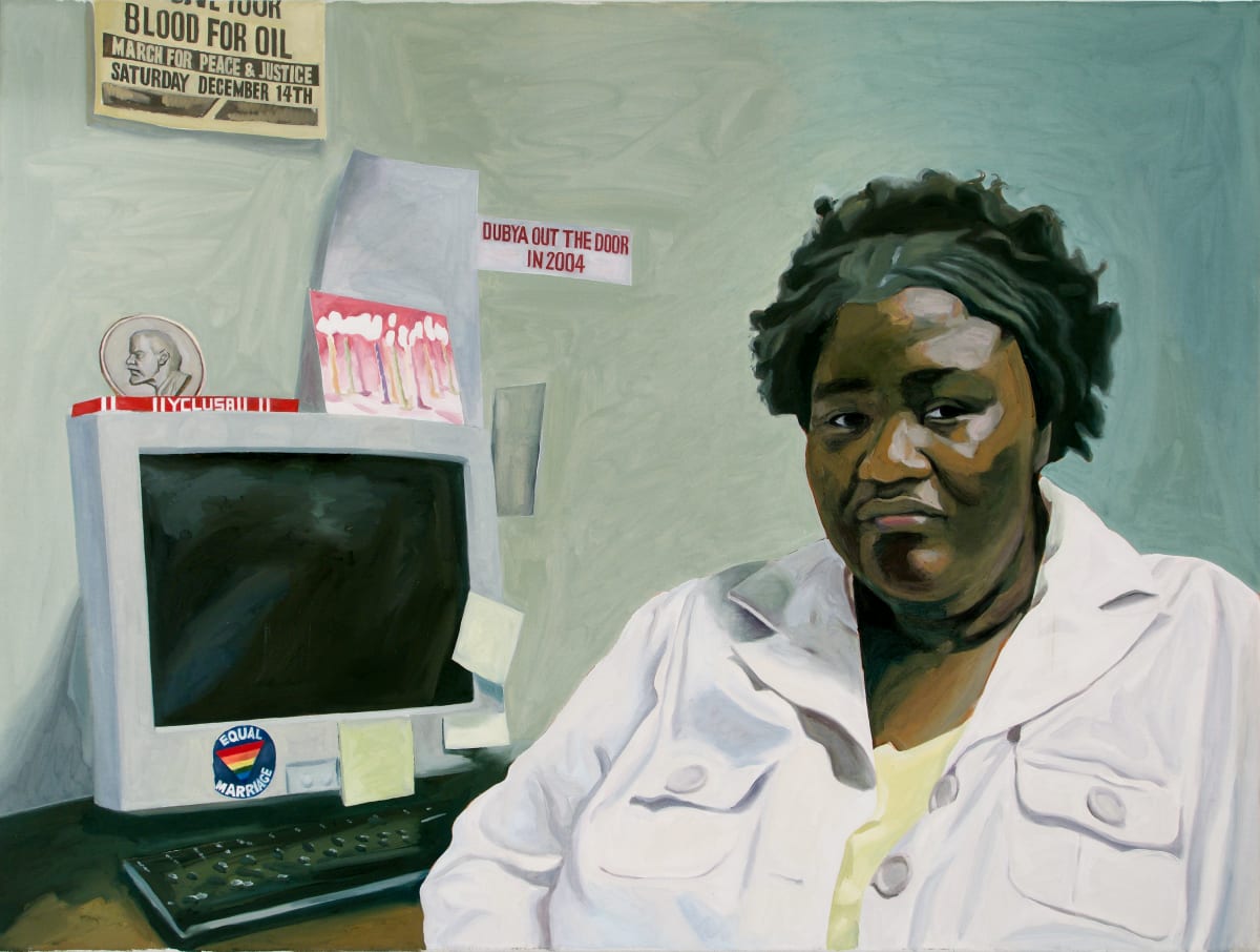 Communist Party USA (portrait of Sheltreese McCoy), 2006 by Yevgeniy Fiks 