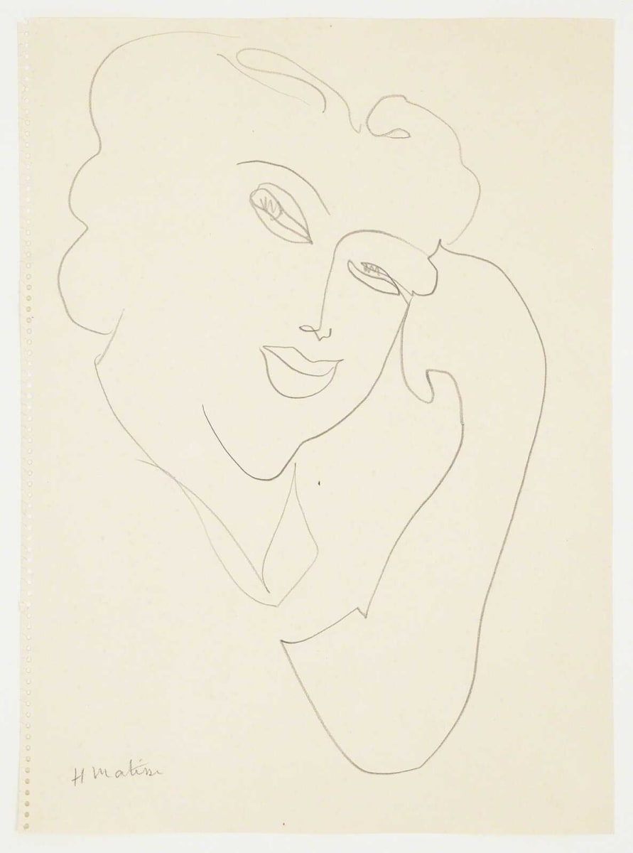 Tête, main au visage, 1939 by Henri Matisse 